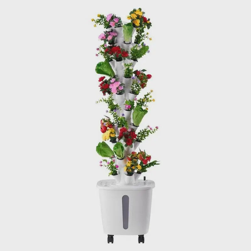 Verticale Hydroponische Toren Tuin - 50 Plantplekken met Waterpomp & Wielen
