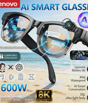 Slimme Zonnebril met Bluetooth: Handsfree Bellen, Muziek & AI Functies
