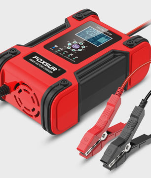 Volautomatische Auto Acculader 12V 12A met Digitaal Display & Puls Onderhoud