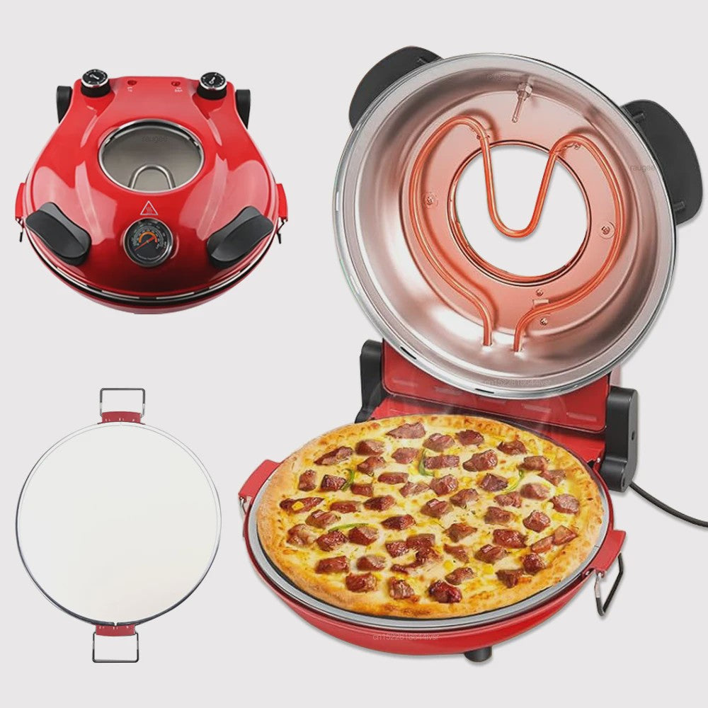 Elektrische Pizzaoven 12-inch met Dubbele Temperatuurregeling tot 420℃
