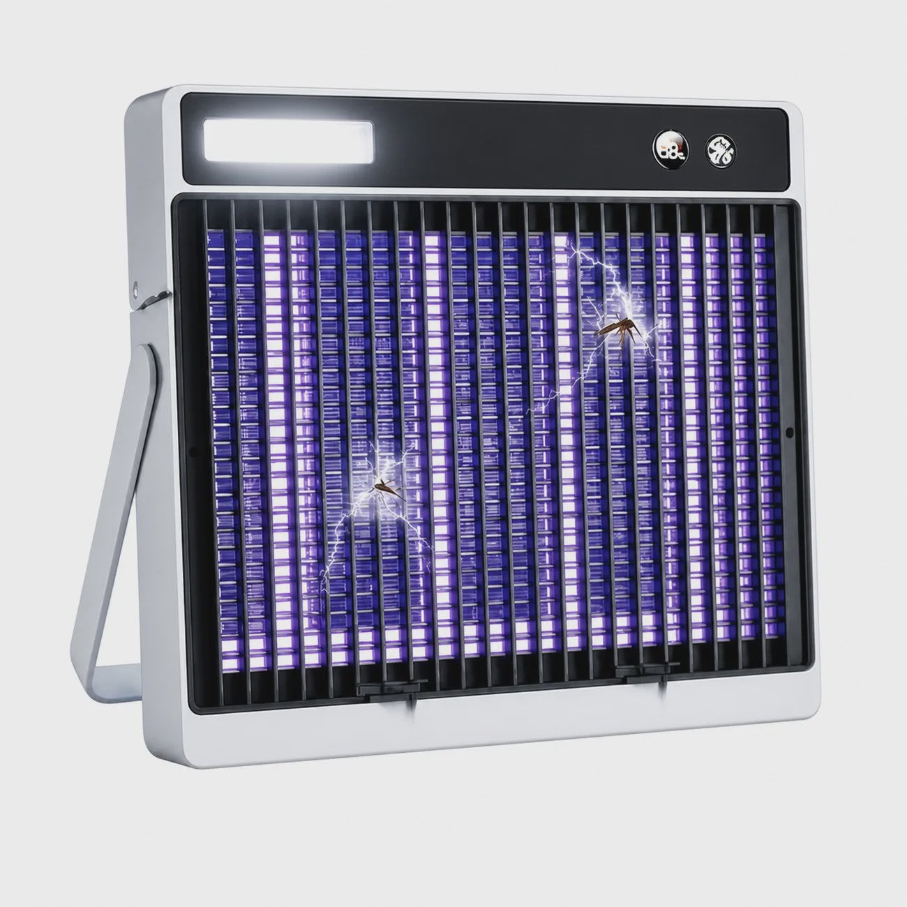 Elektrische Muskietenlamp 3000V UV LED, Oplaadbaar 2400mAh, Binnen/Buiten, Noodverlichting