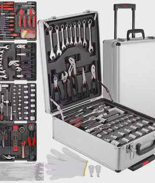 Uitgebreide 799-delige Gereedschapskist op Rolkoffer - Handgereedschap Set voor Huis, Auto & Mechanica