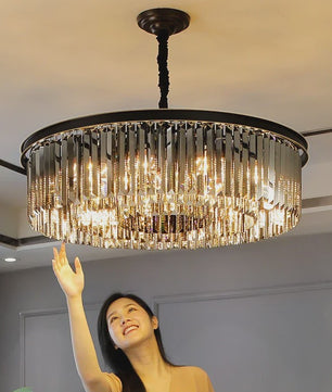 Luxe Kristallen Plafondlamp - Nordic Design LED Kroonluchter voor Woonkamer & Slaapkamer