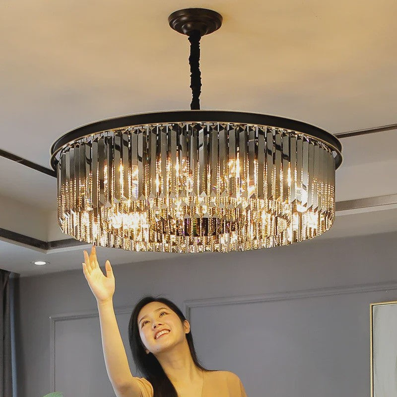 Luxe Kristallen Plafondlamp - Nordic Design LED Kroonluchter voor Woonkamer & Slaapkamer