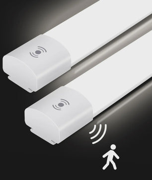 2x LED TL Armatuur met Bewegingssensor - 60cm, 20W, IP66 Waterdicht