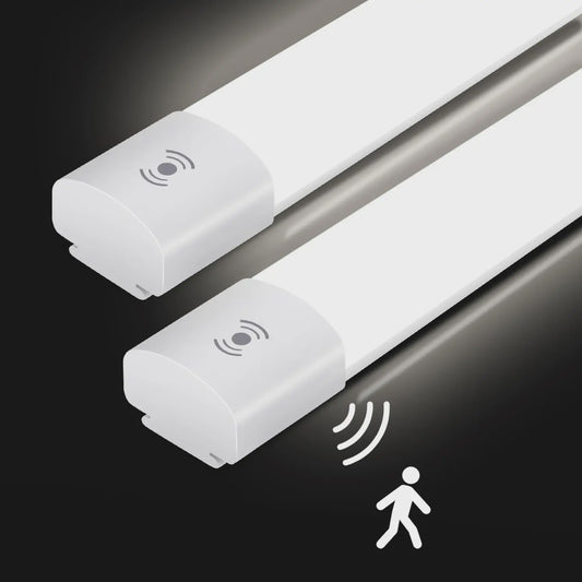2x LED TL Armatuur met Bewegingssensor - 60cm, 20W, IP66 Waterdicht