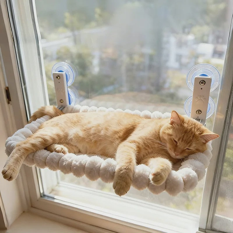 Kattenhangmat voor het Raam met Sterke Zuignappen - Comfortabele Zitplek voor Binnenkatten