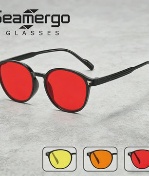 SEAMERGO Retro Unisex Nachtzicht Bril - UV Bescherming, Anti Blauw Licht & Straling