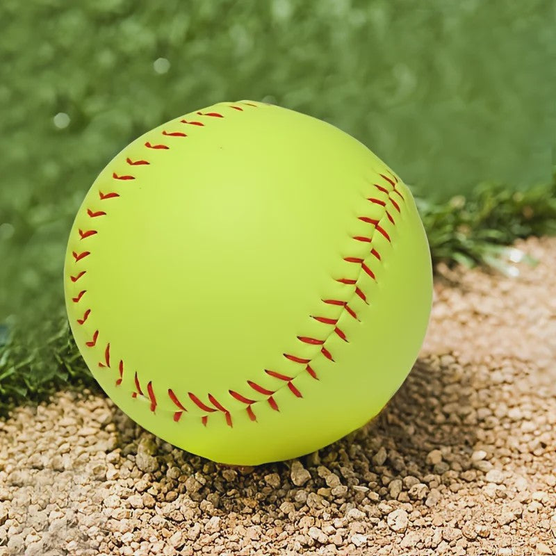 12-inch Hard Softbal Bal voor Training - Duurzaam Rubber - Groen