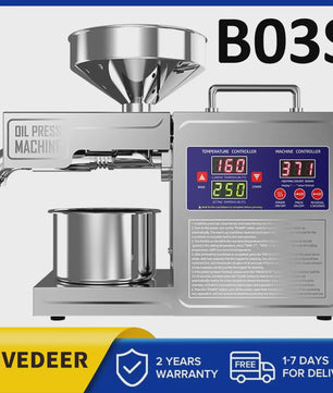 Automatische Oliepers Machine - Koud & Warm Persen voor Huishoudelijk Gebruik