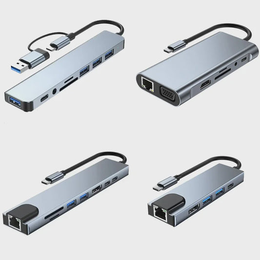 Universele USB-C Hub Docking Station met Thunderbolt 3, 4K HDMI & PD Opladen