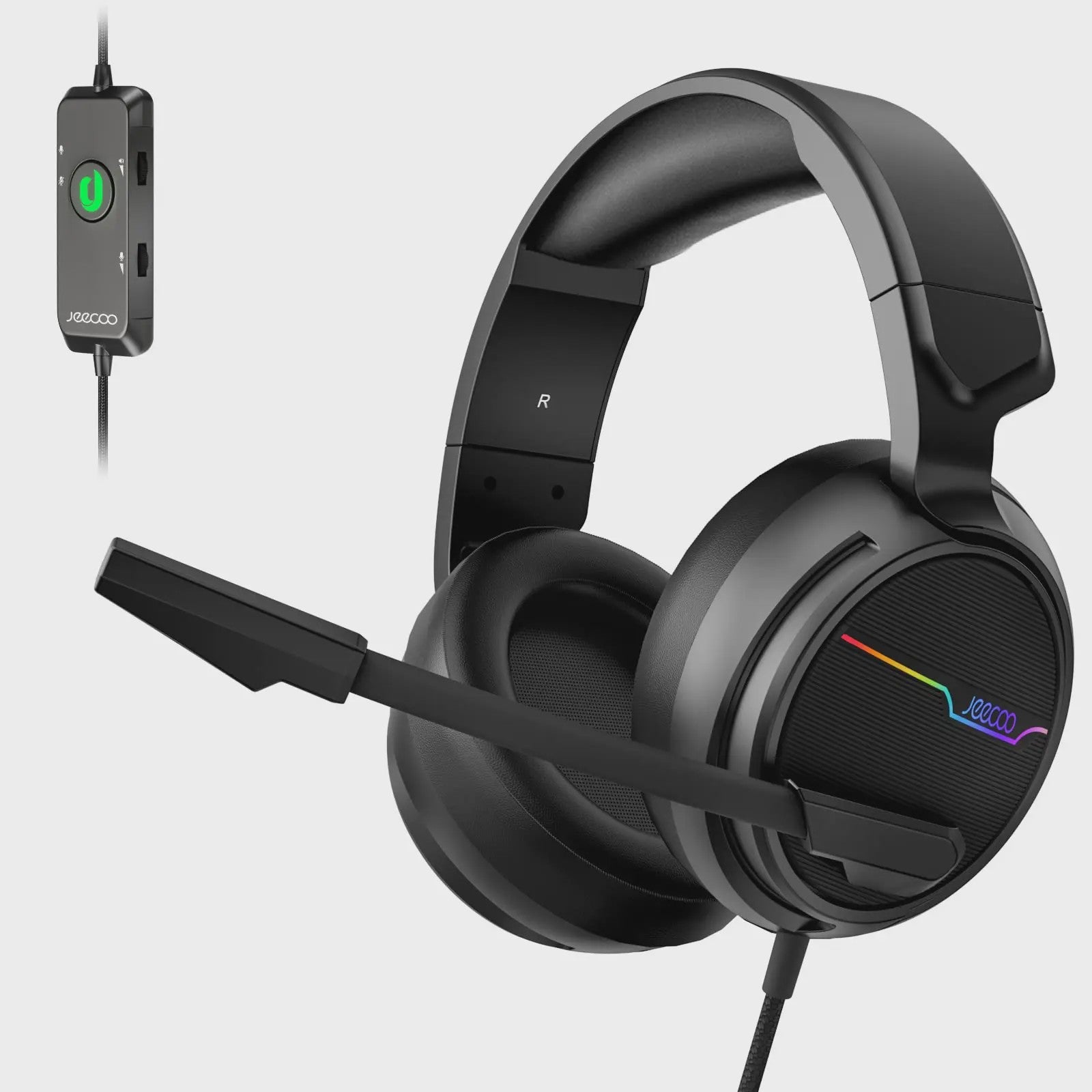Jeecoo V20U USB Gaming Headset: Surround Sound, Noise Cancelling Microfoon & Comfortabele Oorkussens