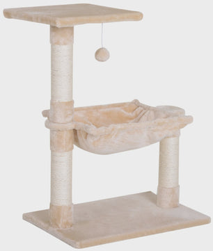 PawHut Kattenkrabpaal met Hangmat, Platform en Krabpalen - Beige