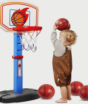 Verstelbare Peuter Basketbal Arcade Set met 4 Ballen - Leuk Cadeau voor Kinderen