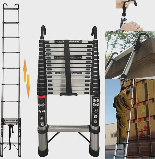 Telescopische Ladder 5 Meter - Veelzijdig, Inklapbaar en Draagbaar