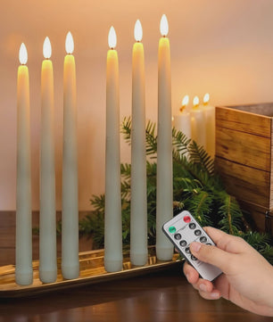 LED Flakkerende Taper Kaarsen 11 inch met Afstandsbediening - Sfeervol en Veilig