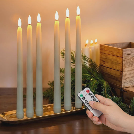 LED Flakkerende Taper Kaarsen 11 inch met Afstandsbediening - Sfeervol en Veilig
