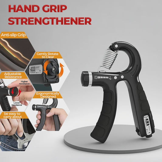 Set van 2 Hand Grippers met Instelbare Weerstand en Teller - Bouw Handkracht