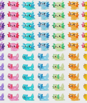 35x Schattige Axolotl Miniatuur Ornamenten - Perfect voor Aquarium & Sprookjes Tuin Decoratie