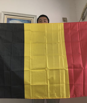 Belgische Vlag 90x150cm Polyester - Nationale Vlag voor Buiten & Binnen