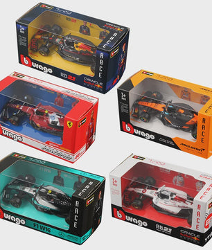 Bburago 1:43 Formule 1 Raceauto Model - Red Bull, Mercedes, Ferrari, McLaren