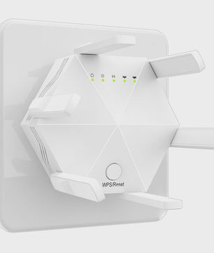 1200Mbps WiFi Repeater met 6 Antennes: Krachtige Signaalversterker voor Snel Internet