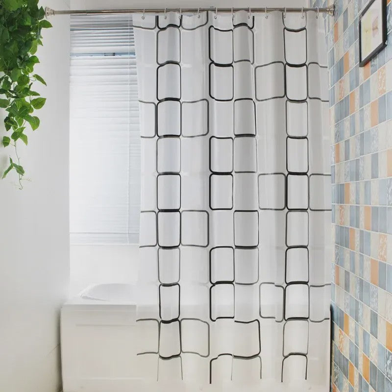 Waterdicht Douchegordijn PEVA met Zee Print - Badkamer Decoratie