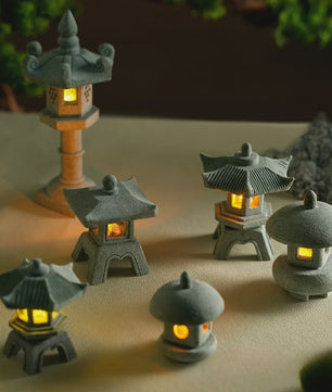 Mini Pagode Lantaarn Decoratie - Zen Tuin, Aquarium & Buiten