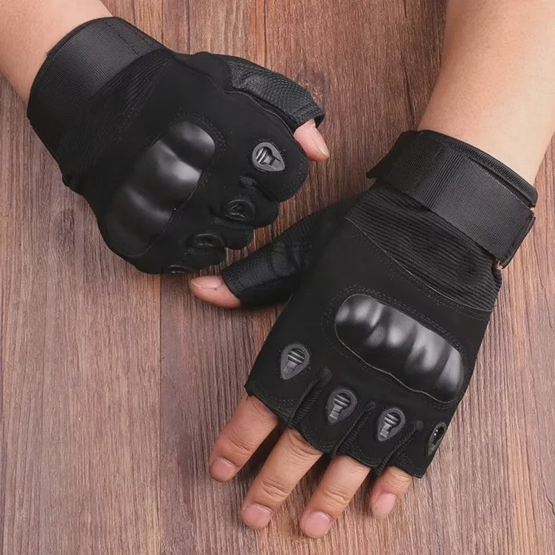 Outdoor Fitness Handschoenen Halve Vinger - Schokbestendig & Ademend voor Sport, Fietsen, Motorrijden