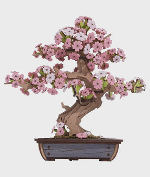 ROBOTIME 3D Houten Puzzel: Bouw je Eigen Accordeon of Sakura Bonsai