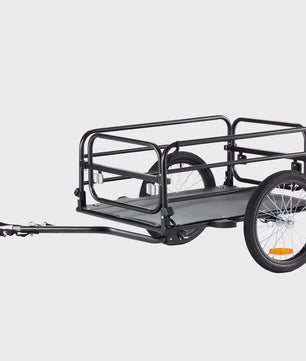 Opvouwbare Fietskar met 160 lbs Laadvermogen en 16" Wielen - Veilig en Ruim Transport