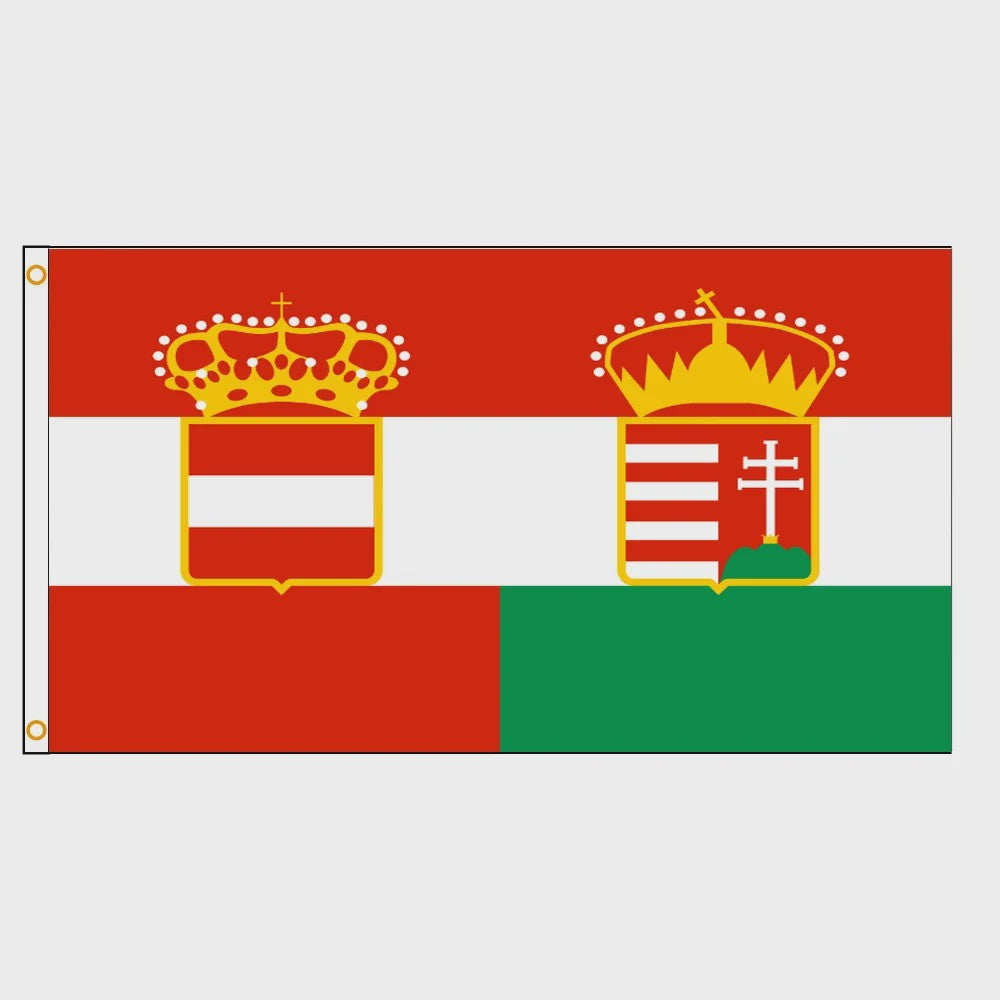 Oostenrijk Hongarije Vlag 90x150cm - Historisch Decoratief Wandkleed