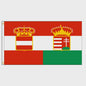 Oostenrijk Hongarije Vlag 90x150cm - Historisch Decoratief Wandkleed
