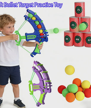 Soft Bullet Boogschietspel voor Kinderen - Educatief Oefenspeelgoed met Doelen