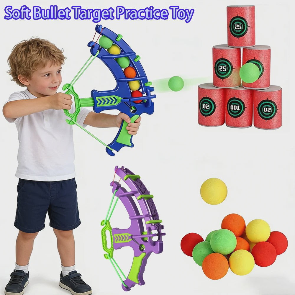 Soft Bullet Boogschietspel voor Kinderen - Educatief Oefenspeelgoed met Doelen