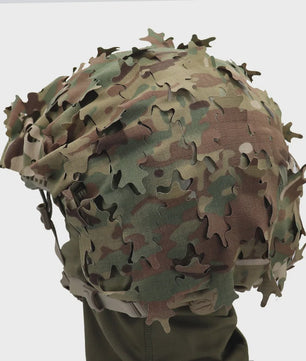 Tactische FAST Helm Cover met Laser Cutting 3D Camouflage - Jacht & Outdoor Accessoires