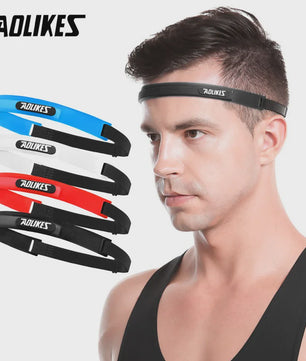 AOLIKES Elastische Zweetband Hoofdband - Zacht Siliconen voor Sport & Fitness