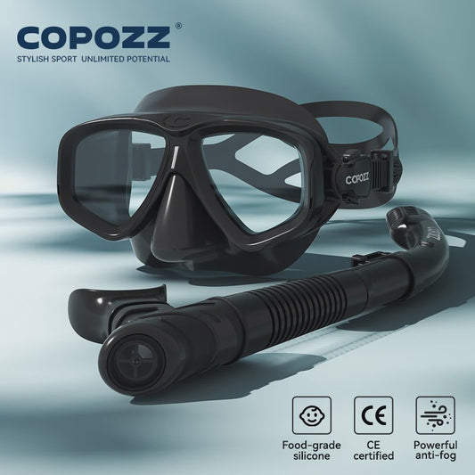 COPOZZ 2025 Duikmasker Set met Snorkel - Anti-Condens, Verstelbaar, Volwassenen