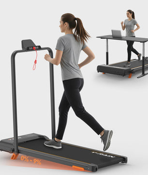 Y-RAIN 3-in-1 Opvouwbare Loopband met 0-9% Incline, 3.0PK Stille Motor, 150kg Belasting, Afstandsbediening