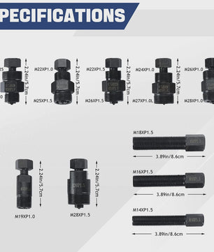 10-delige Vliegwieltrekker Set voor Motor, Quad & Crossmotor - Universeel & Robuust