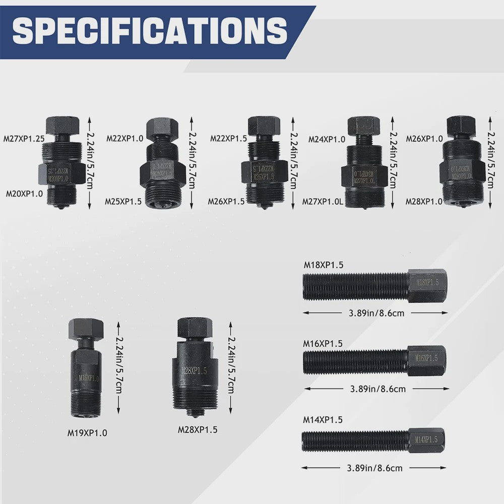 10-delige Vliegwieltrekker Set voor Motor, Quad & Crossmotor - Universeel & Robuust