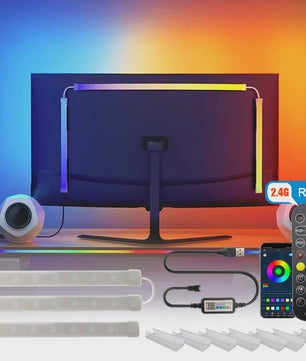 RGBIC LED Strip Verlichting voor Monitor (24-34 Inch) - APP & Muziek Sync