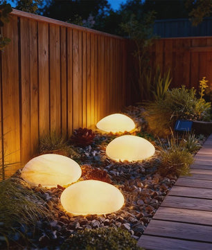 Solar Tuinlamp Steen - Decoratieve LED Verlichting voor Buiten