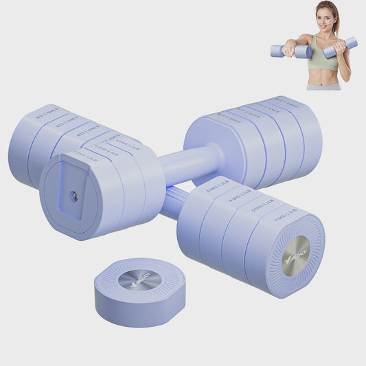 MERACH Verstelbare Dumbbell Set (2 stuks) - 4-in-1 Handgewichten voor Thuis, 1-4 kg per stuk