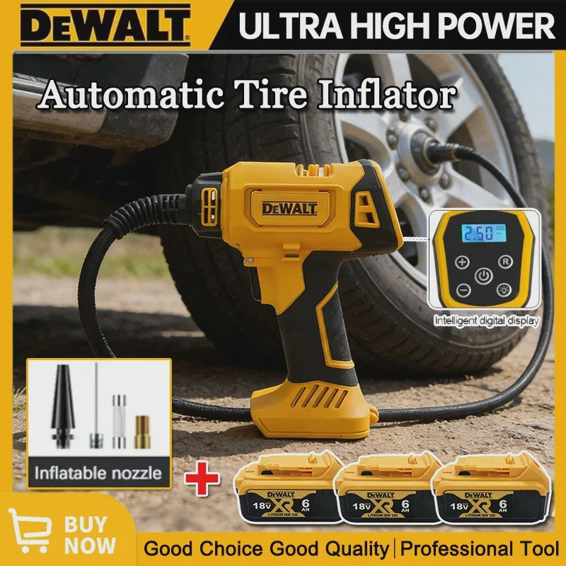 DeWalt 18V Draadloze Automatische Bandenpomp met Digitaal Display