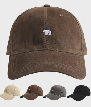Unisex Katoenen Baseballpet met IJsbeer Embroidery - Zomer & Casual Stijl