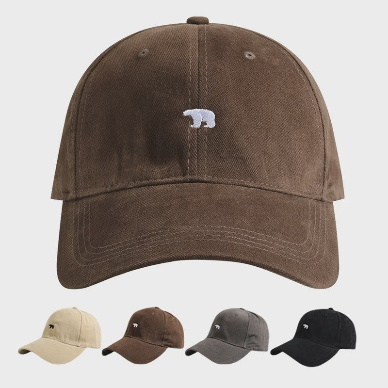 Unisex Katoenen Baseballpet met IJsbeer Embroidery - Zomer & Casual Stijl