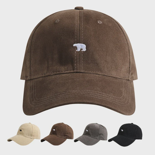 Unisex Katoenen Baseballpet met IJsbeer Embroidery - Zomer & Casual Stijl