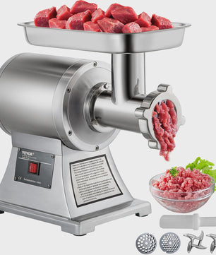 Krachtige 1100W Elektrische Vleesmolen - RVS Gehaktmolen & Food Processor