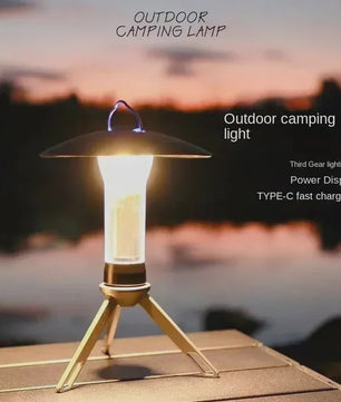 Draagbare Camping Lamp met Statief & USB-C Opladen - Outdoor Verlichting